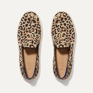 Rothy's Animal Print camo cat Slip-On Sneakers size 7